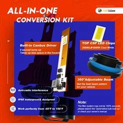 New ???? 2022 New H11/H8/H9/H16 LED Bulbs, 20000LM Japanese Chips, 500% Brightness, 6000K Cool White, All-in-One Wireless, Halogen Replacement Conversion Kit, 2 Pac ???? -Govee-shop 51fWReQNwaL