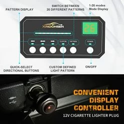 Outlet ???? Emergency Dash Strobe Lights Safety Flashing Warning Hazard Interior Front/Rear Windshield Deck Split Light Bar W/ Suction Cups For Construction Vehicles Trucks (2x14 Inch, Amber White) Red ???? 11 Outlet ???? Emergency Dash Strobe Lights Safety Flashing Warning Hazard Interior Front/Rear Windshield Deck Split Light Bar W/ Suction Cups For Construction Vehicles Trucks (2x14 Inch, Amber White) Red ???? -Govee-shop 51fpcxr0U0L