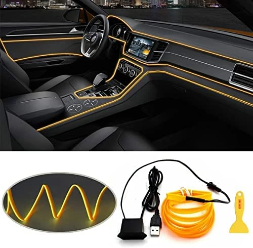 Top 10 ⌛ EL Wire Interior Car LED Strip Lights, LEDCARE USB Neon Glowing Strobing Electroluminescent Wire Lights With 6mm Sewing Edge, Ambient Lighting Kits For Car, Garden, Decorations (5M/15FT, Blue) ???? 17 Top 10 ⌛ EL Wire Interior Car LED Strip Lights, LEDCARE USB Neon Glowing Strobing Electroluminescent Wire Lights With 6mm Sewing Edge, Ambient Lighting Kits For Car, Garden, Decorations (5M/15FT, Blue) ???? - Image 15