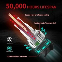 Budget ???? 9005/HB3 H11/H8/H9 LED Bulbs Combo 2022, Plug-and-Play Replacement Bulbs 6000K Cool White, Super Bright With Fan , Pack Of 4 ???? -Govee-shop 51gb4mjtoiL