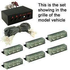 Best Sale ✨ Red White 54X LED Flashing Emergency Warning Light For Dash Visor Deck Grille - Interior Strobe Lights For Volunteer Firefighter Vehicles Amber/white ???? -Govee-shop 51grvoTZJvL