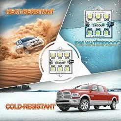 Coupon ❤️ White LED Truck Pickup Bed Light Kit, 8 PCS 48 LEDs Rock Lighting Kits IP68 Waterproof LED Lighting Set With Switch For Car, Side Marker, Foot Wells, Rail Lights ???? -Govee-shop 51h2IN65dLL