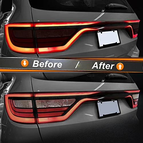 Budget ???? Blackout Taillight Vinyl Tint Film Precut Overlay Tail Light Wrap Cover Compatible With Dodge Durango 2014-2021 ???? 6 Budget ???? Blackout Taillight Vinyl Tint Film Precut Overlay Tail Light Wrap Cover Compatible With Dodge Durango 2014-2021 ???? - Image 4