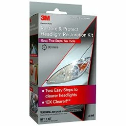 Best reviews of ???? 3M Auto Restore And Protect Headlight Restoration Kit, Clearer Headlights In 2 Easy Steps, 39194 ✨