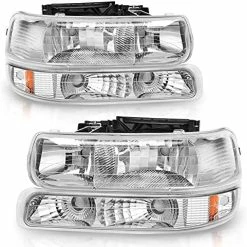 Coupon ???? Headlight Assembly Compatible With 1999-2002 Chevy Silverado 1500 2500/2001-2002 Chevy Silverado 1500HD 2500HD 3500/2000-2006 Tahoe Suburban 1500 2500 Headlamp With Bumper Lights B Smoke Bumper Lights Amber Reflector ???? 24 Coupon ???? Headlight Assembly Compatible With 1999-2002 Chevy Silverado 1500 2500/2001-2002 Chevy Silverado 1500HD 2500HD 3500/2000-2006 Tahoe Suburban 1500 2500 Headlamp With Bumper Lights B Smoke Bumper Lights Amber Reflector ???? -Govee-shop 51hbqINRXAS. AC