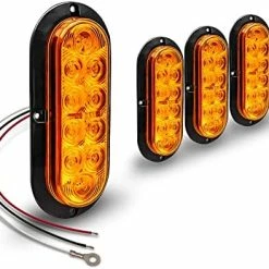 Promo ???? 2pc 6 Inch Red Oval LED Trailer Tail Light Kit [DOT FMVSS 108] [SAE S2T2I6] [Surface-Mount] [IP67 Waterproof] [Stop Turn Tail] Trailer Brake Lights For Boat Trailer RV Trucks ???? -Govee-shop 51hgi8FFrkL. AC