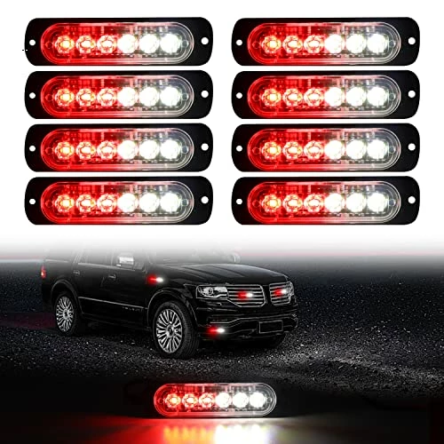 Best reviews of ???? LED Emergency Strobe Lights, 8X Red White 6 LED Strobe Warning Emergency Flashing Light Caution Construction Hazard Light Bar For Car Truck Van Off Road Vehicle ATV SUV Surface Mount ???? 3 Best reviews of ???? LED Emergency Strobe Lights, 8X Red White 6 LED Strobe Warning Emergency Flashing Light Caution Construction Hazard Light Bar For Car Truck Van Off Road Vehicle ATV SUV Surface Mount ????