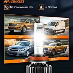 Flash Sale ???? H11/H9/H8 9005/HB3 LED Bulbs Combo Kit With 120W 6000K Cool White, Plug And Play, Pack Of 4 ???? -Govee-shop 51i00v9L7NL