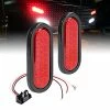 New ???? 2pc 6" Red Oval LED Trailer Tail Light Kit [DOT FMVSS 108] [SAE STIP] [24 LED] [Grommet & Plug Included] [IP67 Waterproof] [Stop Turn Tail] Trailer Brake Lights For Boat Trailer RV Trucks ⌛ -Govee-shop 51i80cCzJiL