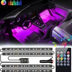 Flash Sale ???? GB Interior Car Lights, 2-in-1 Design 4pcs 48 LED App Control, Remote Control, Music Mode, DIY Mode, Scene Mode, DC 12V ???? -Govee-shop 51iIpU6W3hL. AC