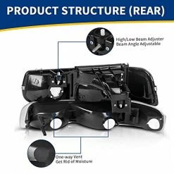 Coupon ???? Headlight Assembly Compatible With 1999-2002 Chevy Silverado 1500 2500/2001-2002 Chevy Silverado 1500HD 2500HD 3500/2000-2006 Tahoe Suburban 1500 2500 Headlamp With Bumper Lights B Smoke Bumper Lights Amber Reflector ???? 19 Coupon ???? Headlight Assembly Compatible With 1999-2002 Chevy Silverado 1500 2500/2001-2002 Chevy Silverado 1500HD 2500HD 3500/2000-2006 Tahoe Suburban 1500 2500 Headlamp With Bumper Lights B Smoke Bumper Lights Amber Reflector ???? -Govee-shop 51iJpnuTKVS