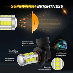 Promo ✔️ 9005 9006 H10 LED Fog Light Bulbs High Power 50W 3020 SMD Bulb For Fog Light, DRL, Tail Lights - Xenon White 6500K (Set Of 2) ⌛ -Govee-shop 51iTI4xCpAL