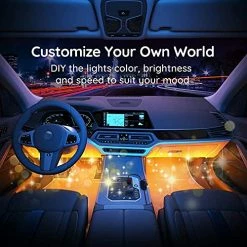 Cheapest ???? Car Interior Lights, Car Led Lights With APP Control, Music Sync Interior Car Lights With 7 Scene Modes And 16 Million Colors, 2 Lines Design RGB Under Dash Car Lighting With Car Charger, DC 12V ???? 11 Cheapest ???? Car Interior Lights, Car Led Lights With APP Control, Music Sync Interior Car Lights With 7 Scene Modes And 16 Million Colors, 2 Lines Design RGB Under Dash Car Lighting With Car Charger, DC 12V ???? -Govee-shop 51iylU81xRS