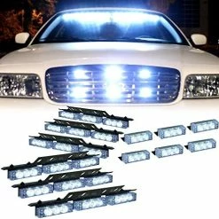 Best Sale ✨ Red White 54X LED Flashing Emergency Warning Light For Dash Visor Deck Grille - Interior Strobe Lights For Volunteer Firefighter Vehicles Amber/white ???? -Govee-shop 51j8UMsykGL. AC