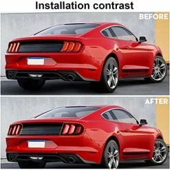 Hot Sale ???? RT-TCZ Tail Light Lamp Cover Guard Trim Frame Bezels Decoration Accessories For Ford Mustang (2018+ Smoke Black) ❤️ -Govee-shop 51jAvsa5JKL