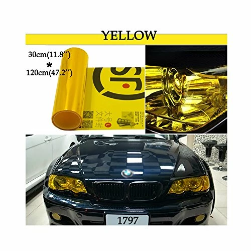 Buy ???? 1797 Car Light Tint Film Headlight Fog Light Taillight Yellow Tinted Vinyl Tail Back Color Sticker Self Adhesive Shiny Chameleon Accessories Parts 48 Inch X12 Inch 1pc ???? 4 Buy ???? 1797 Car Light Tint Film Headlight Fog Light Taillight Yellow Tinted Vinyl Tail Back Color Sticker Self Adhesive Shiny Chameleon Accessories Parts 48 Inch X12 Inch 1pc ???? - Image 2