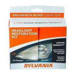 Discount ???? SYLVANIA - Headlight Restoration Kit - 3 Easy Steps To Restore Sun Damaged Headlights With Exclusive UV Block Clear ???? Coat, Light Output And Beam Pattern Restored, Long Lasting Protection ????