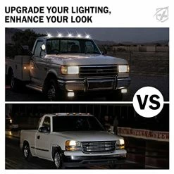 Top 10 ???? White LED Cab Roof Top Clearance Light Assembly, Black Smoke Lens Marker Running Lamps Compatible With Pickup Trucks Ford F150 Dodge Ram GMC Vans Lorry SUV POV Vehicle, Newest Version 5 PCS Amber - Oval ❤️ 18 Top 10 ???? White LED Cab Roof Top Clearance Light Assembly, Black Smoke Lens Marker Running Lamps Compatible With Pickup Trucks Ford F150 Dodge Ram GMC Vans Lorry SUV POV Vehicle, Newest Version 5 PCS Amber - Oval ❤️ -Govee-shop 51jue4JcUBL