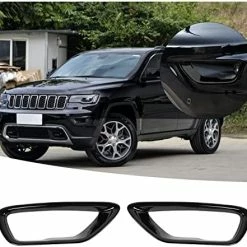 Flash Sale ???? Front Fog Lights Cover Fog Lamp Frame Trim Replacement For 2018-2021 Jeep Grand Cherokee, Black ???? -Govee-shop 51kAyjESrvL. AC