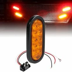 Deals ✔️ 2pc 6" Red Oval LED Trailer Tail Light Kit [DOT FMVSS 108] [SAE S2TSI6P2] [Grommet & Plug Included] [IP67 Waterproof] [Stop Turn Tail] Trailer Brake Lights For Boat Trailer RV Trucks ⌛ -Govee-shop 51kTAteWWTL. AC