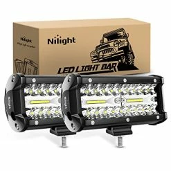 Top 10 ✨ 18022C-B 6.5Inch 2PCS 6.5 Inch 120W Spot & Flood Combo Bar Driving Waterproof Led Work Light Triple Rows Off-Road Truck Car ATV SUV Jeep Cabin Boat, 2 Years Warranty ????