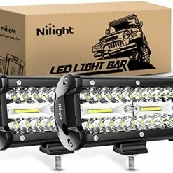 Top 10 ✨ 18022C-B 6.5Inch 2PCS 6.5 Inch 120W Spot & Flood Combo Bar Driving Waterproof Led Work Light Triple Rows Off-Road Truck Car ATV SUV Jeep Cabin Boat, 2 Years Warranty ???? -Govee-shop 51kwVuSQkkL. AC