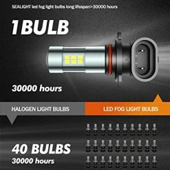 Buy ???? H10/9145/9140 LED Fog Light Bulbs, 6000K Xenon White, 27 SMD Chips, 360-degree Illumination, Non-polarity, Pack Of 2 ???? -Govee-shop 51lTsqQ9eSL