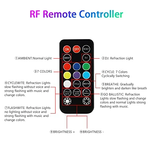 Outlet ???? Car Interior Lights LED Wireless RGB USB Automotive Neon Accent Light Kits Inside Starlight Remote Control Music Sound Sync Strip Rechargeable 12V Pack Of 4 ???? 6 Outlet ???? Car Interior Lights LED Wireless RGB USB Automotive Neon Accent Light Kits Inside Starlight Remote Control Music Sound Sync Strip Rechargeable 12V Pack Of 4 ???? - Image 4