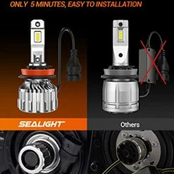 Deals ⭐ S6 H11/H9/H8 Low Beam 9005/HB3 High Beam LED Bulbs Combo, 36000 Lumens 600% Brightness 6500K Cool White, H11 9005 LED Bulbs, Plug-and-Play Halogen Replacement Kit With Cooling Fan, Pack Of 4 ???? -Govee-shop 51lcaTHVMPL