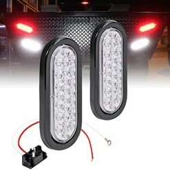 New ???? 2pc 6" Red Oval LED Trailer Tail Light Kit [DOT FMVSS 108] [SAE STIP] [24 LED] [Grommet & Plug Included] [IP67 Waterproof] [Stop Turn Tail] Trailer Brake Lights For Boat Trailer RV Trucks ⌛ -Govee-shop 51lj62AcDSL. AC