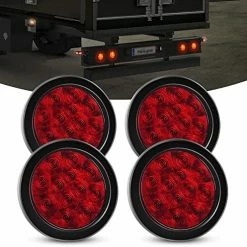 Buy ???? 2PCS 4" White Round LED Reverse Back Up Light W/Surface Mount Grommet Plugs Trailer Tail Lights For Truck Trailer RV Jeep, 2 Years Warranty (TL-26) ???? -Govee-shop 51lqvaM0hOL. AC