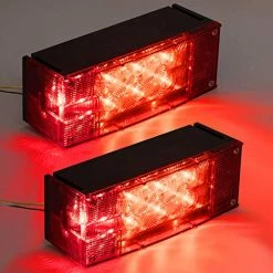 Promo ???? 2PCS 12V LED Submersible Low Profile Rectangular Trailer Lights, Tail Stop Turn Running Lights Kit, Sealed For Boat Trailer Truck Marine ⭐ 13 Promo ???? 2PCS 12V LED Submersible Low Profile Rectangular Trailer Lights, Tail Stop Turn Running Lights Kit, Sealed For Boat Trailer Truck Marine ⭐ -Govee-shop 51m0zXUrDKL