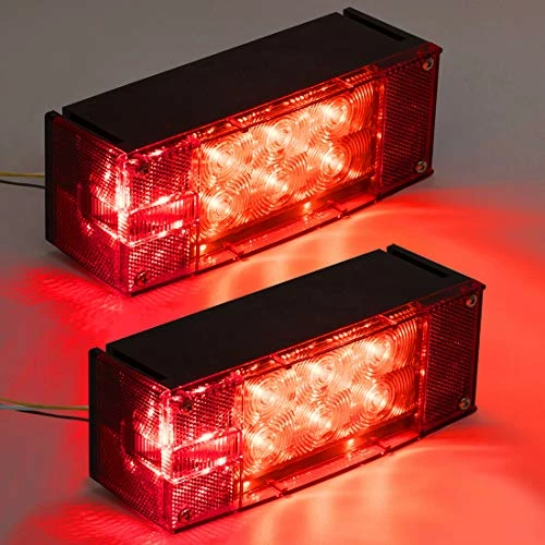 Promo ???? 2PCS 12V LED Submersible Low Profile Rectangular Trailer Lights, Tail Stop Turn Running Lights Kit, Sealed For Boat Trailer Truck Marine ⭐ 8 Promo ???? 2PCS 12V LED Submersible Low Profile Rectangular Trailer Lights, Tail Stop Turn Running Lights Kit, Sealed For Boat Trailer Truck Marine ⭐ - Image 6