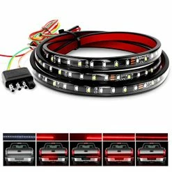 Outlet ???? 60" Truck Tailgate Light Bar 108 LED Single Row Tailgate Light Strip With Red Running Brake Lights Turn Signal White Reverse Light, 2 Years Warranty ❤️
