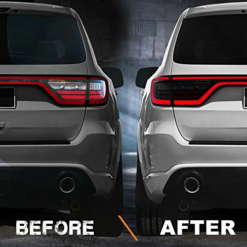 Budget ???? Blackout Taillight Vinyl Tint Film Precut Overlay Tail Light Wrap Cover Compatible With Dodge Durango 2014-2021 ???? 4 Budget ???? Blackout Taillight Vinyl Tint Film Precut Overlay Tail Light Wrap Cover Compatible With Dodge Durango 2014-2021 ???? - Image 2