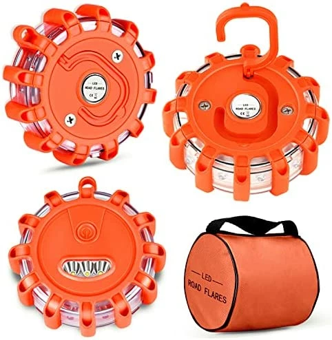 Best Pirce ???? 6 Pack LED Road Flares Emergency Lights Roadside Safety Beacon Disc Flashing Warning Flare Kit With Magnetic Base & Hook For Car Truck Boats | 9 Flash Modes (Batteries Not Included) (6) ✔️ 10 Best Pirce ???? 6 Pack LED Road Flares Emergency Lights Roadside Safety Beacon Disc Flashing Warning Flare Kit With Magnetic Base & Hook For Car Truck Boats | 9 Flash Modes (Batteries Not Included) (6) ✔️ - Image 8