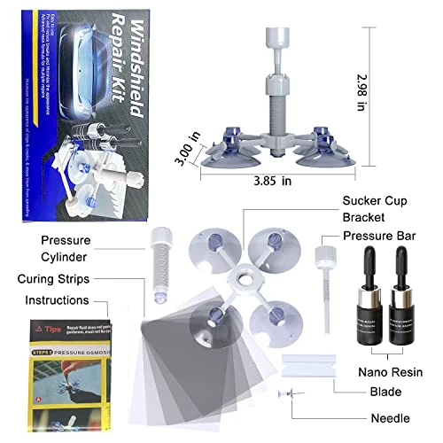 Best Pirce ???? ARRIONO Windshield Repair Kit, Glass Crack Repair Tool Fluid, Windshield Chips Scratch Repair Remover Kit With 2 Bottles Of Resin, Automotive Glass Quick Fix For Chips, Star-Shaped, Bulls-Eye Blue-new ???? 6 Best Pirce ???? ARRIONO Windshield Repair Kit, Glass Crack Repair Tool Fluid, Windshield Chips Scratch Repair Remover Kit With 2 Bottles Of Resin, Automotive Glass Quick Fix For Chips, Star-Shaped, Bulls-Eye Blue-new ???? - Image 4