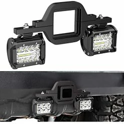 Wholesale ⌛ 2 PCS 4 Inch 60W Led Pods With 2.5 Inch Tow Hitch Mounting Brackets LED Backup Reverse Lights Rear Search Lighting Led Light Bar For Pickup ATV SUV Truck Trailer Boat Led Pods + Tow Hitch +wiring Harness ????