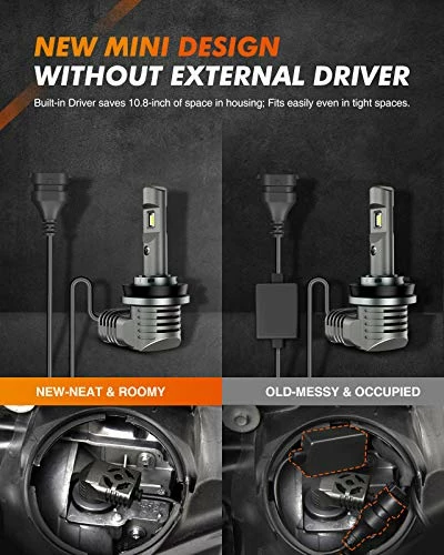 Best Pirce ⭐ H11 LED Bulb 20000 Lumens, 600% Brightness, 6500K Cool White H11/H8/H9 LED Bulbs, Plug-and-Play Replacement Bulbs, IP68, Pack Of 2 ???? 6 Best Pirce ⭐ H11 LED Bulb 20000 Lumens, 600% Brightness, 6500K Cool White H11/H8/H9 LED Bulbs, Plug-and-Play Replacement Bulbs, IP68, Pack Of 2 ???? - Image 4