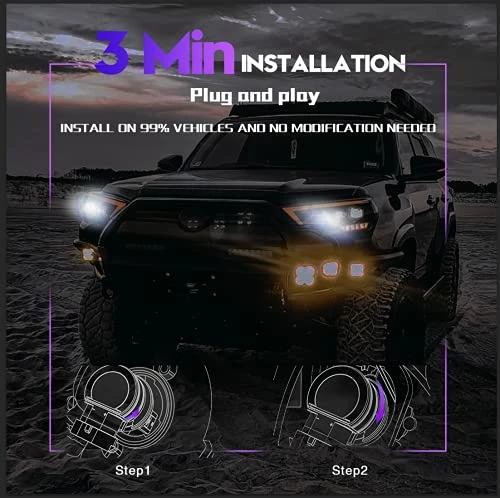 Promo ✔️ 9005/HB3 LED Headlight Bulbs 600% Brighter 6500K Cool White Wireless Fanless Headlight LED Conversion Kits Hi/Lo Beam Fog Light 10000LM IP68 Waterproof Pack Of 2 ✨ 4 Promo ✔️ 9005/HB3 LED Headlight Bulbs 600% Brighter 6500K Cool White Wireless Fanless Headlight LED Conversion Kits Hi/Lo Beam Fog Light 10000LM IP68 Waterproof Pack Of 2 ✨ - Image 2