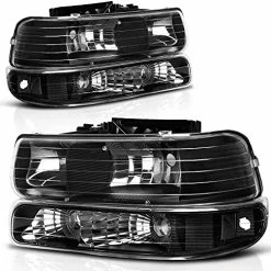 Coupon ???? Headlight Assembly Compatible With 1999-2002 Chevy Silverado 1500 2500/2001-2002 Chevy Silverado 1500HD 2500HD 3500/2000-2006 Tahoe Suburban 1500 2500 Headlamp With Bumper Lights B Smoke Bumper Lights Amber Reflector ???? 23 Coupon ???? Headlight Assembly Compatible With 1999-2002 Chevy Silverado 1500 2500/2001-2002 Chevy Silverado 1500HD 2500HD 3500/2000-2006 Tahoe Suburban 1500 2500 Headlamp With Bumper Lights B Smoke Bumper Lights Amber Reflector ???? -Govee-shop 51nwObHbZnL. AC