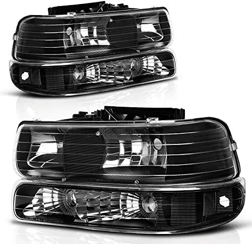 Coupon ???? Headlight Assembly Compatible With 1999-2002 Chevy Silverado 1500 2500/2001-2002 Chevy Silverado 1500HD 2500HD 3500/2000-2006 Tahoe Suburban 1500 2500 Headlamp With Bumper Lights B Smoke Bumper Lights Amber Reflector ???? 11 Coupon ???? Headlight Assembly Compatible With 1999-2002 Chevy Silverado 1500 2500/2001-2002 Chevy Silverado 1500HD 2500HD 3500/2000-2006 Tahoe Suburban 1500 2500 Headlamp With Bumper Lights B Smoke Bumper Lights Amber Reflector ???? - Image 9