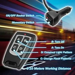 Outlet ⭐ 2 In 1 Emergency Traffic Advisor Strobe Lights Bar For Vehicles Trucks Amber And White 23 Flash Patterns 2pcs 12.8 Inch Safety Warning Lights Wireless Remote Control ???? -Govee-shop 51ozTBr6k4L