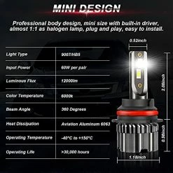 Best reviews of ???? 9007/HB5 LED Headlight Bulbs 12000 Lumens Super Bright 60W 6000K White High Beam/Low Beam LED Headlights Conversion Kit With Fan, Pack Of 2 ???? 9 Best reviews of ???? 9007/HB5 LED Headlight Bulbs 12000 Lumens Super Bright 60W 6000K White High Beam/Low Beam LED Headlights Conversion Kit With Fan, Pack Of 2 ???? -Govee-shop 51pLoJQWA2S
