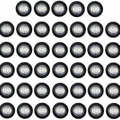 Hot Sale ???? 50 Pcs 3/4 Inch Amber 3 LED Mini Round Miniature Side Marker Lights Universal For Trucks Lorry Boat Pickup Bus RV Waterproof Sealed Bulbs 12V DC ???? -Govee-shop 51pbLYKZV0L. AC