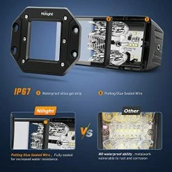 New ???? 2PCS 42W Flush Mount LED Light Pods Upgraded Spot Flood Combo Beam Driving Light LED Work Light Backup Light Reverse Light Grill Mount Light For Offroad 4x4 Truck SUV Jeep, 2 Years Warranty ???? -Govee-shop 51qbh0HG6sL