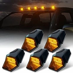 Top 10 ???? White LED Cab Roof Top Clearance Light Assembly, Black Smoke Lens Marker Running Lamps Compatible With Pickup Trucks Ford F150 Dodge Ram GMC Vans Lorry SUV POV Vehicle, Newest Version 5 PCS Amber - Oval ❤️ 21 Top 10 ???? White LED Cab Roof Top Clearance Light Assembly, Black Smoke Lens Marker Running Lamps Compatible With Pickup Trucks Ford F150 Dodge Ram GMC Vans Lorry SUV POV Vehicle, Newest Version 5 PCS Amber - Oval ❤️ -Govee-shop 51r PU6SwkL. AC
