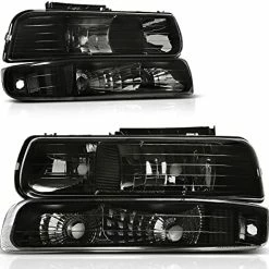 Coupon ???? Headlight Assembly Compatible With 1999-2002 Chevy Silverado 1500 2500/2001-2002 Chevy Silverado 1500HD 2500HD 3500/2000-2006 Tahoe Suburban 1500 2500 Headlamp With Bumper Lights B Smoke Bumper Lights Amber Reflector ???? 25 Coupon ???? Headlight Assembly Compatible With 1999-2002 Chevy Silverado 1500 2500/2001-2002 Chevy Silverado 1500HD 2500HD 3500/2000-2006 Tahoe Suburban 1500 2500 Headlamp With Bumper Lights B Smoke Bumper Lights Amber Reflector ???? -Govee-shop 51rfZ7iJwuL. AC
