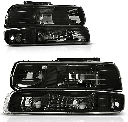 Coupon ???? Headlight Assembly Compatible With 1999-2002 Chevy Silverado 1500 2500/2001-2002 Chevy Silverado 1500HD 2500HD 3500/2000-2006 Tahoe Suburban 1500 2500 Headlamp With Bumper Lights B Smoke Bumper Lights Amber Reflector ???? 13 Coupon ???? Headlight Assembly Compatible With 1999-2002 Chevy Silverado 1500 2500/2001-2002 Chevy Silverado 1500HD 2500HD 3500/2000-2006 Tahoe Suburban 1500 2500 Headlamp With Bumper Lights B Smoke Bumper Lights Amber Reflector ???? - Image 11