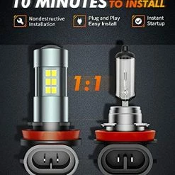 Budget ???? H11/H8/H16 LED Fog Light Bulbs, 6000K Xenon White, 27 SMD Chips, 360-degree Illumination, Non-polarity, Pack Of 2 ???? 10 Budget ???? H11/H8/H16 LED Fog Light Bulbs, 6000K Xenon White, 27 SMD Chips, 360-degree Illumination, Non-polarity, Pack Of 2 ???? -Govee-shop 51s2QWYdTcL